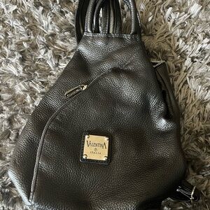 Valentina Italia leather backpack